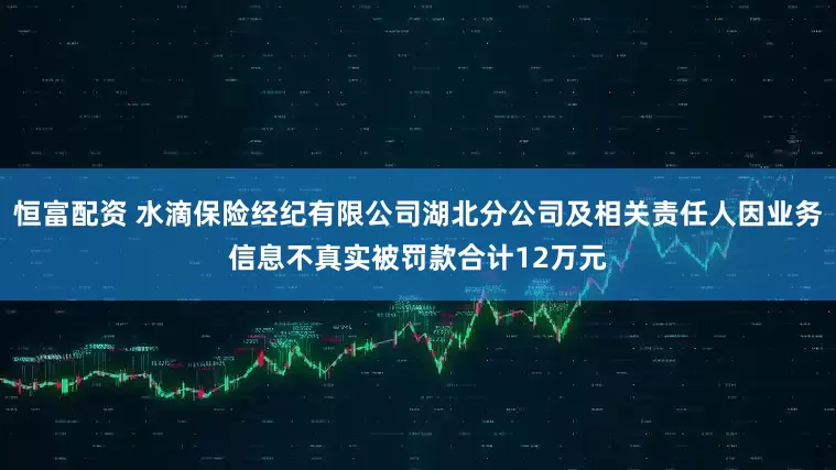 恒富配资 水滴保险经纪有限公司湖北分公司及相关责任人因业务信息不真实被罚款合计12万元